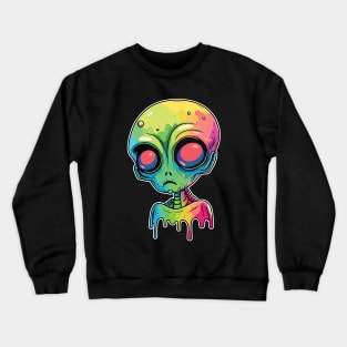 Colorful UFO Alien Crewneck Sweatshirt